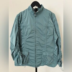 Chico’s Zenergy Lightweight Rain Jacket 💙 | Soft Blue Travel Windbreaker